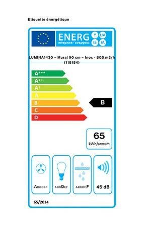 Hotte décorative murale Falmec LUMINA1430 – Image 4
