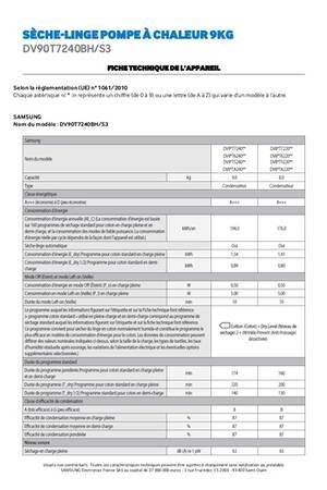 Sèche-linge pompe à chaleur Samsung DV90T7240BH – Image 12