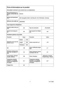 Congélateur armoire Siemens GI81NVEE0 - Encastrable 177cm – Image 8