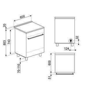 Cuisinière induction Smeg C6IPWHM2 – Image 8