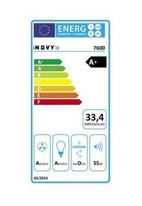 Hotte décorative murale Novy Flat'line 7600 - Hotte - hotte décorative - largeur : 89.8 cm - profondeur : 55.4 cm - extraction et recirculation (avec kit de recirculation – Image 3