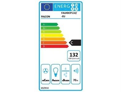 Hotte décorative murale Falcon FALHDCP110SC/-EU INOX CHROME EVAC / 110 CM – Image 2