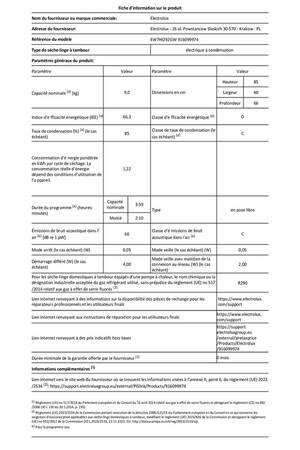 Sèche-linge pompe à chaleur Electrolux EW7HI292GW – Image 6
