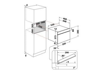 Micro-ondes + Gril Whirlpool WMD7O4TBF Noir – Image 8