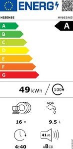 Lave-vaisselle encastrable Hisense HV663A65 – Image 11