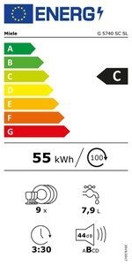Lave-vaisselle pose libre Miele G 5740 SC SL - 45 cm – Image 10