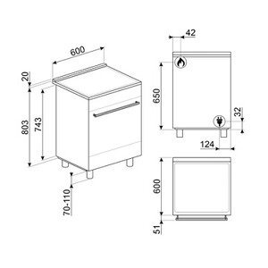 Cuisinière induction Smeg C6IPMBM2 – Image 8