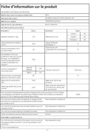 Sèche-linge pompe à chaleur Miele TCA 520 WP – Image 14