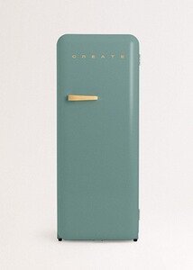 Réfrigérateur 1 porte Create FRIDGE RETRO 281L - Réfrigérateur rétro - Vert et bois – Image 3